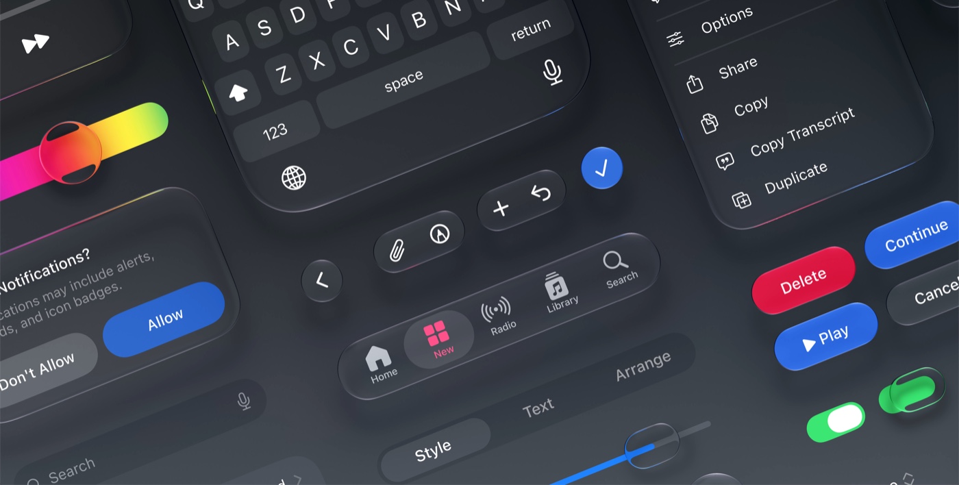 Apple 发布 Platform 27 设计套件：Liquid Glass 与完整组件状态进入 Figma 和 Sketch封面