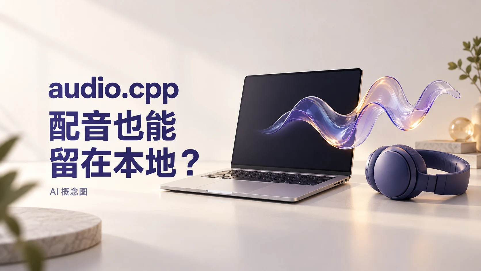 配音不一定要上云：audio.cpp 让普通电脑能做什么？封面