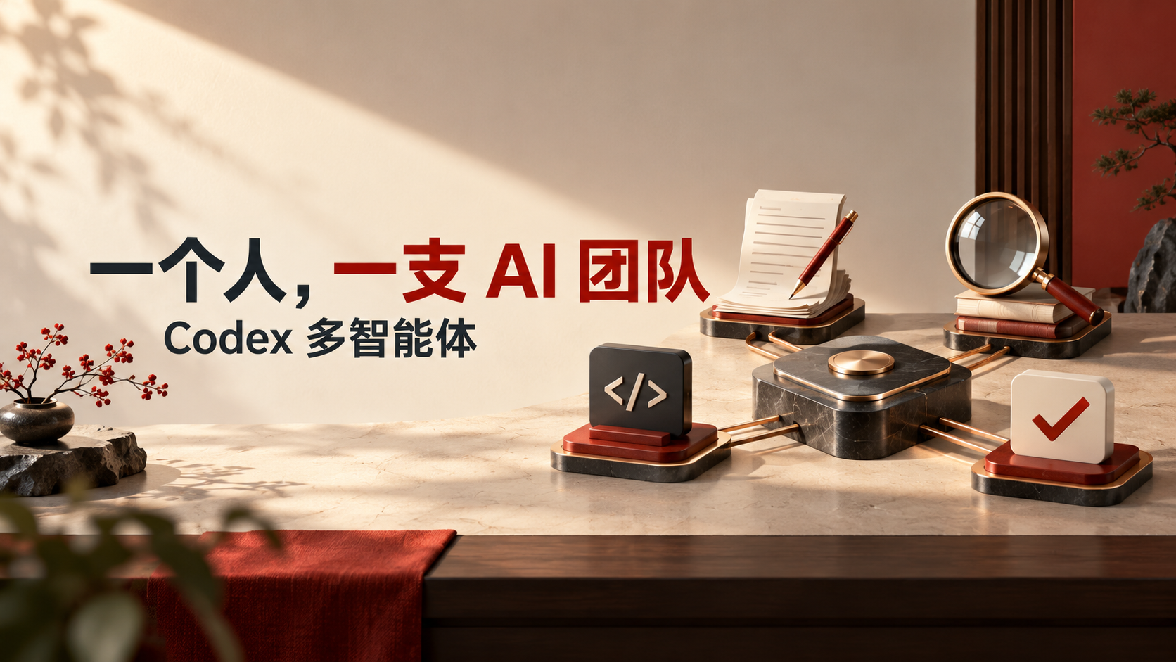用 Codex 搭建自媒体运营与网站开发团队：角色、模型与协作流程封面