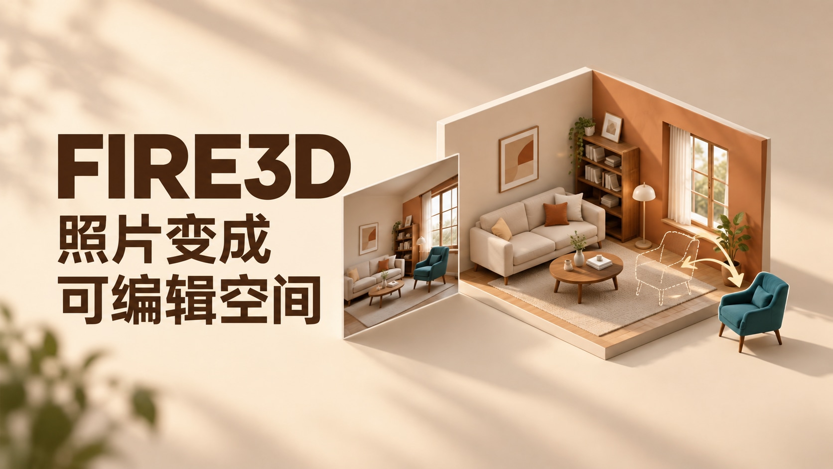 照片变成 3D 以后，椅子能单独挪走吗？FIRE3D 的场景重建新思路封面