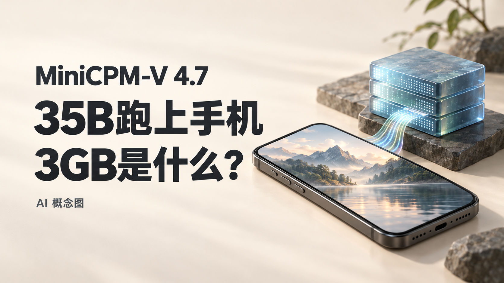 35B模型跑上手机：MiniCPM-V的“3GB内存”意味着什么？封面