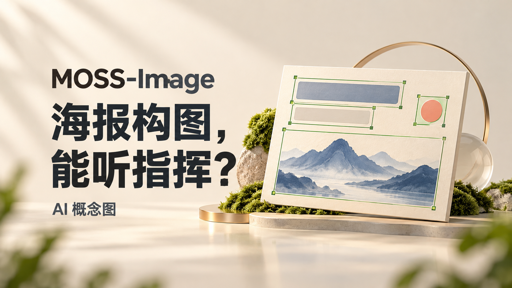 AI海报总把字放错？MOSS-Image能让文字和构图听指挥吗？封面