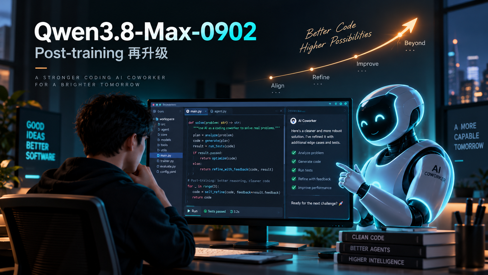 Qwen3.8-Max-0902：不是换架构，而是继续 Post-training，发布时 Code Arena 从 1669 升到 1691封面