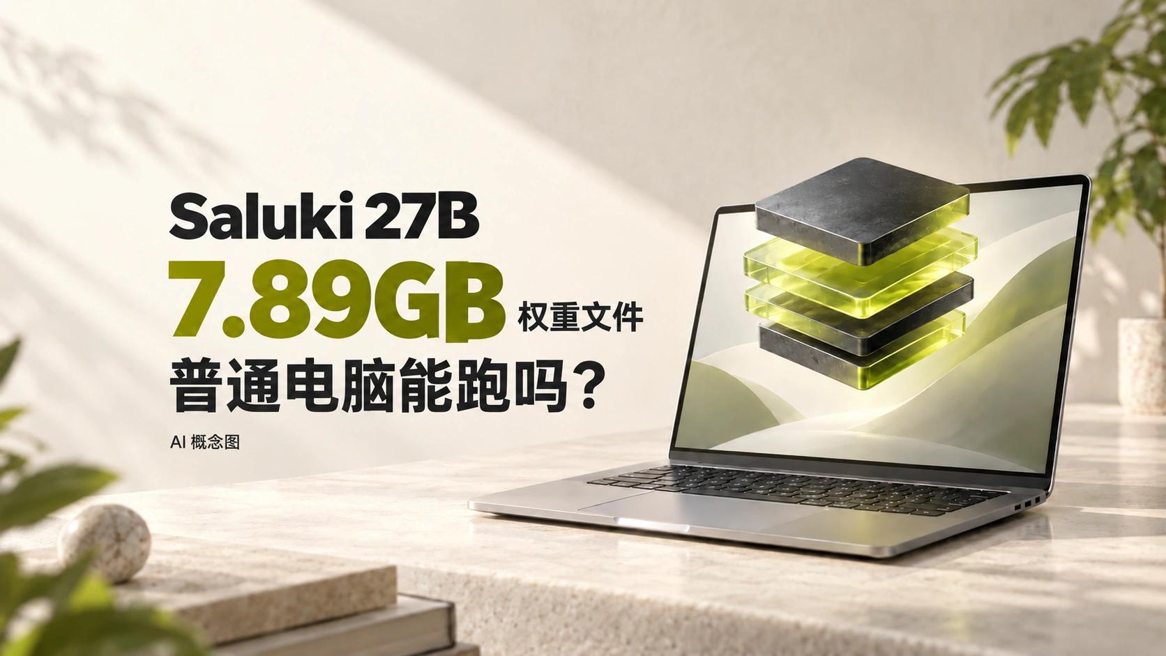 27B 缩到 7.89GB：Saluki 真能让普通电脑干活吗？封面